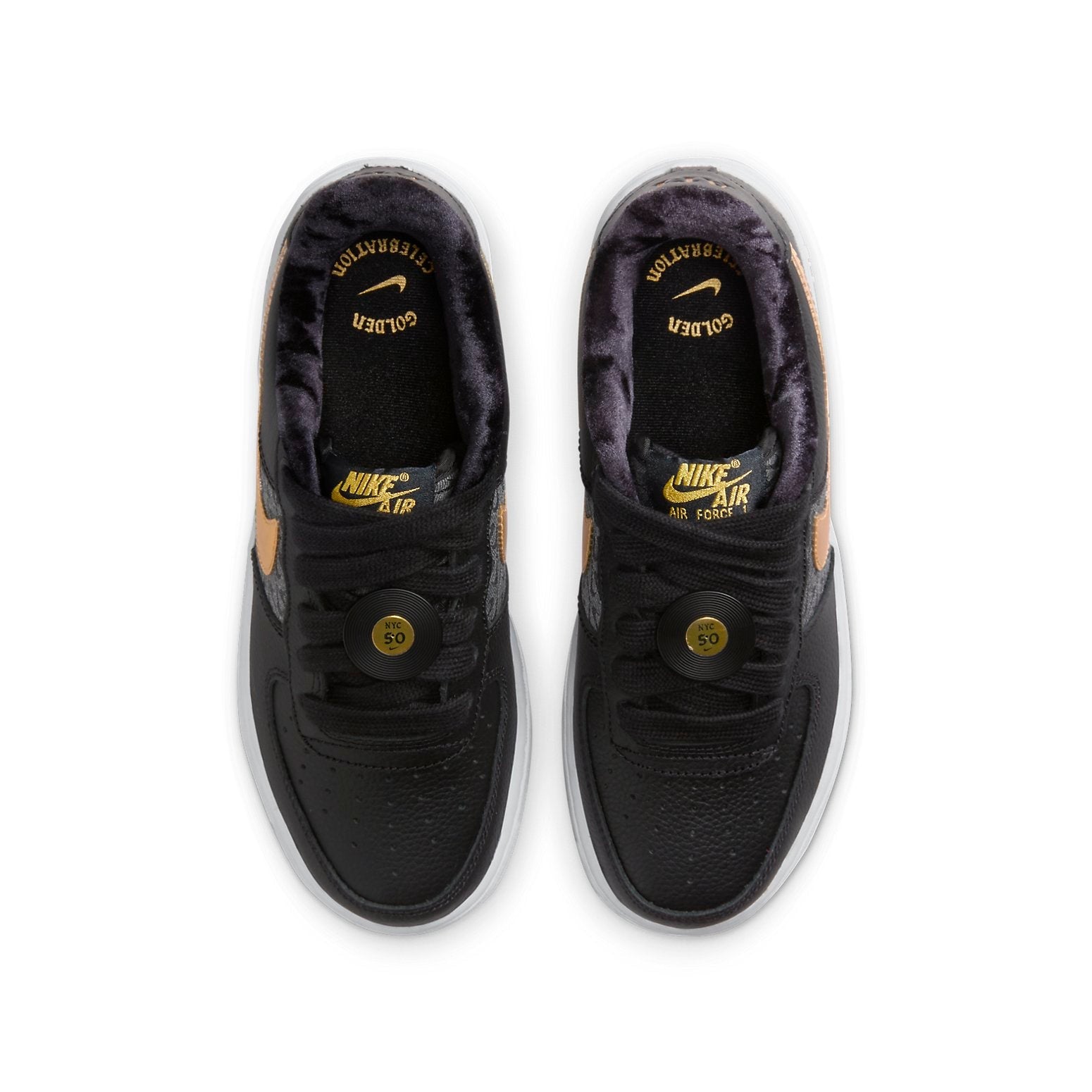 (GS) Nike Air Force 1 Low LV8 'Black Metallic Gold' FN6977-010
