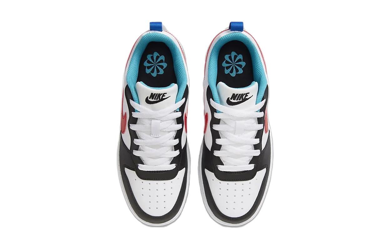 (GS) Nike Court Borough Low Recraft 'White Red Black Blue' HF0742-161