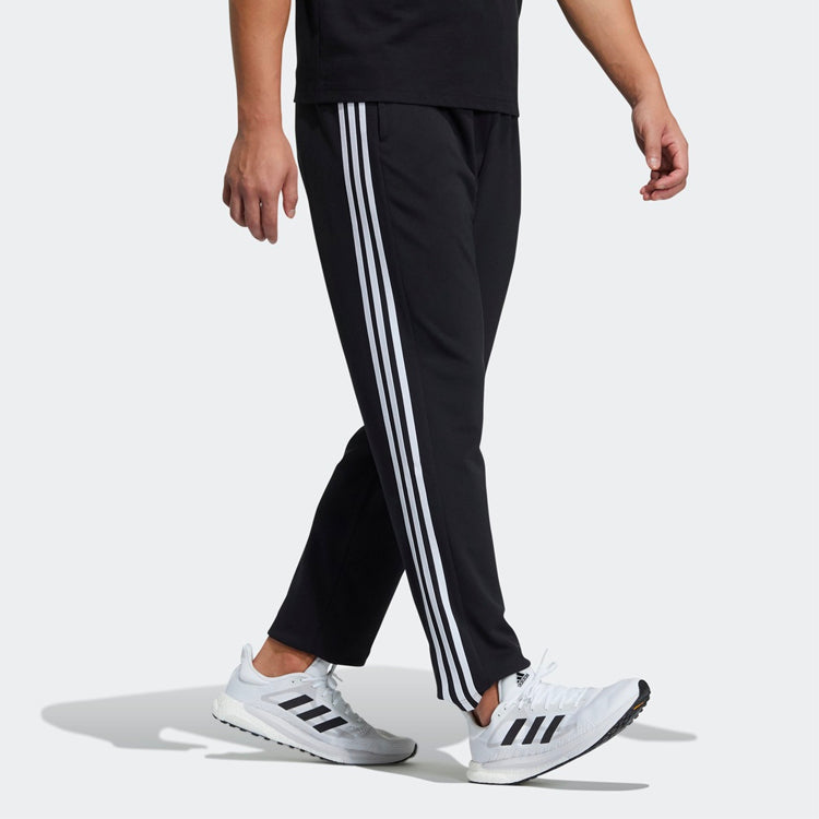 adidas M Mh 3st Wu Pnt Side Stripe Logo Casual Sports Long Pants Black GN0822