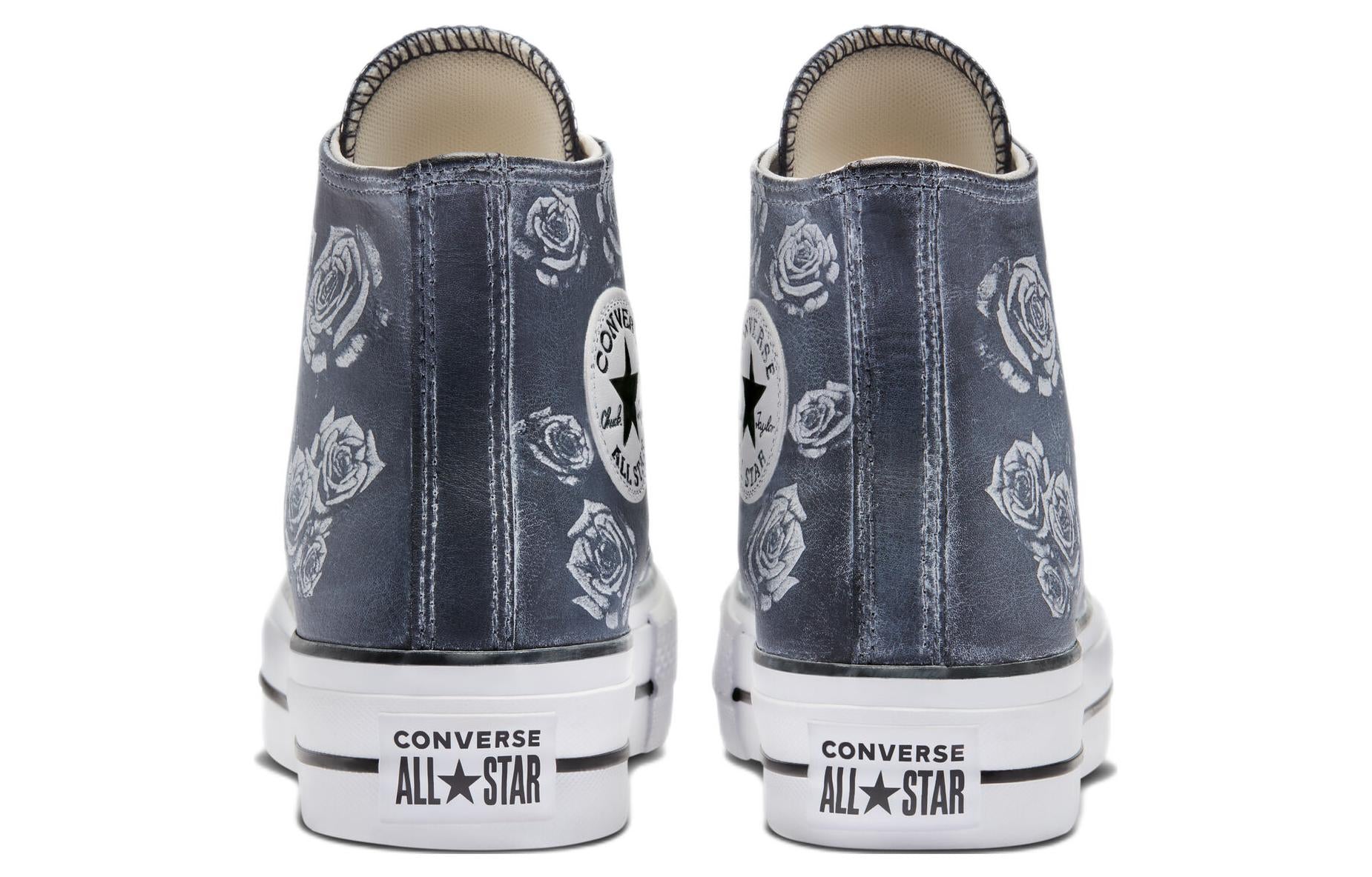 Converse Chuck Taylor All Star Lift Platform Leather Rose Garden 'Gray White' A04311C