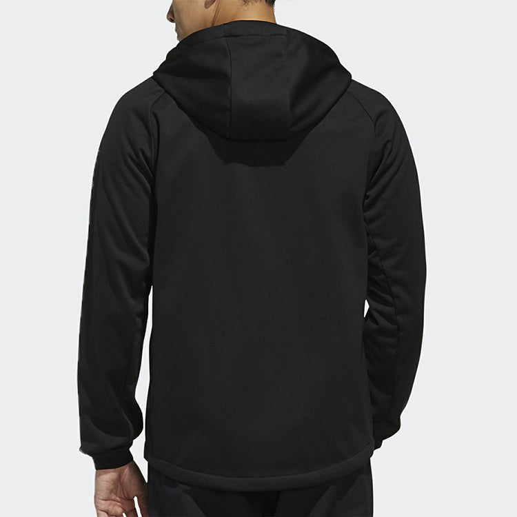 adidas Softshell HO Outdoor Casual Sports Hooded Jacket Black EH3945