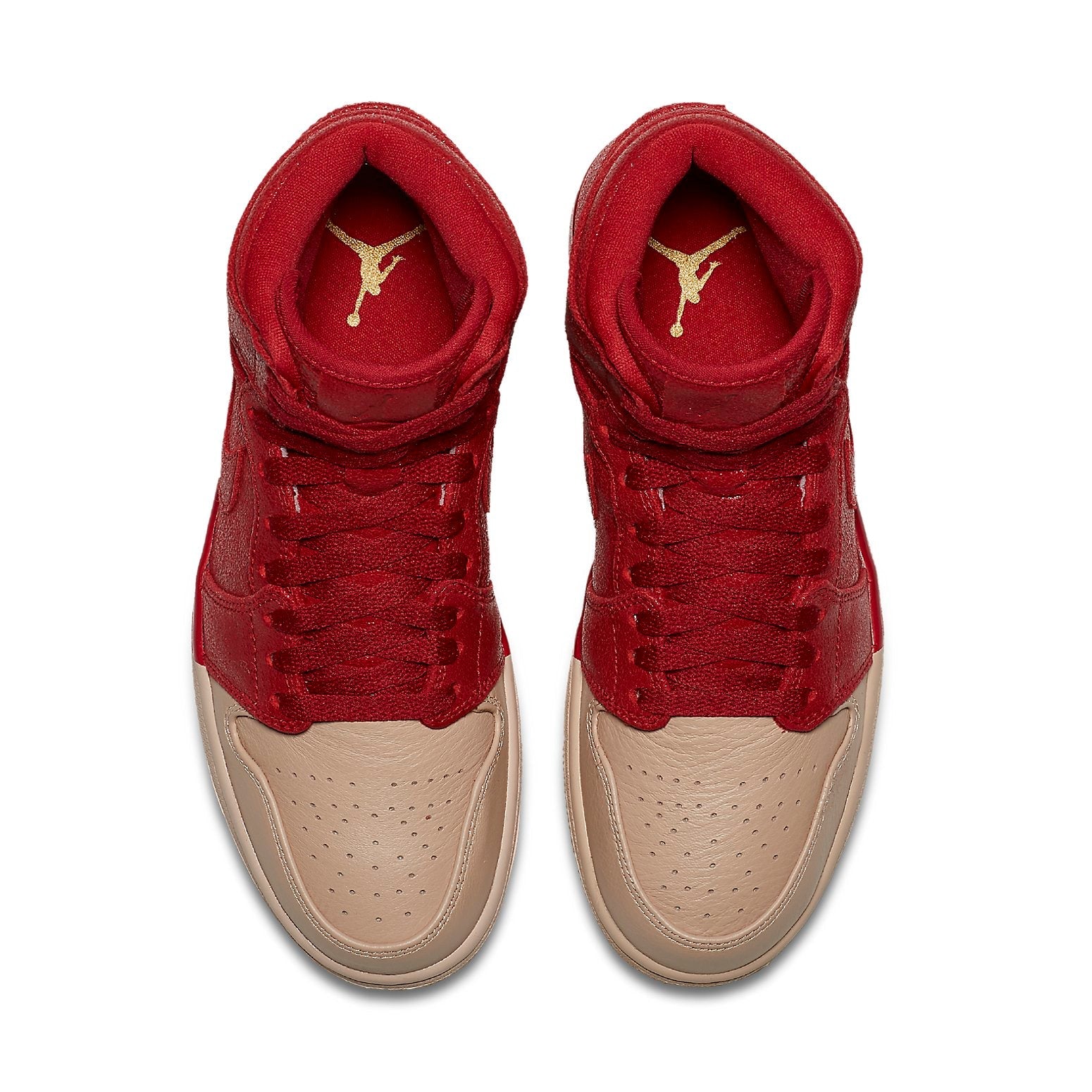 (WMNS) Air Jordan 1 Retro High Premium 'Dipped Toe Gym Red' AH7389-607