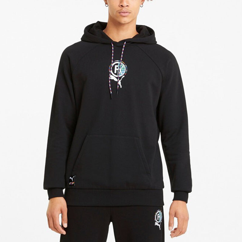 PUMA International Graphic Hoodie 'Black White' 531329-01