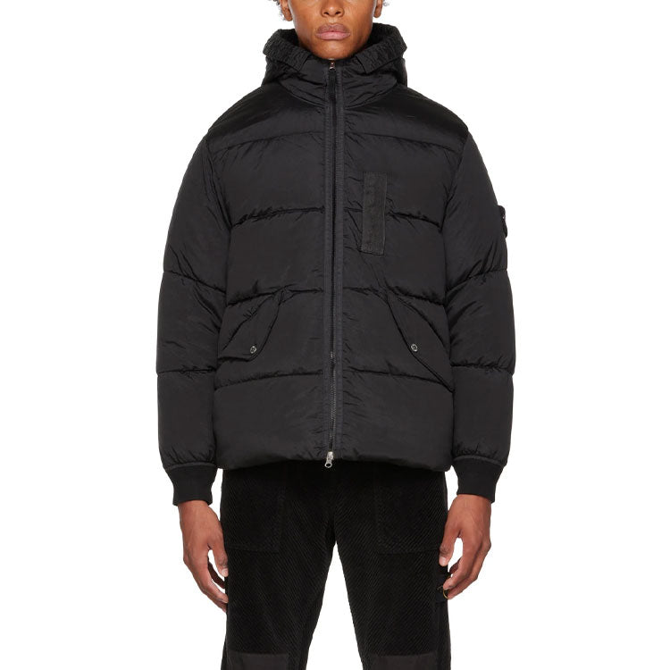 STONE ISLAND Nylon Metal Hooded Down Jacket 'Black' 771543619-V0029