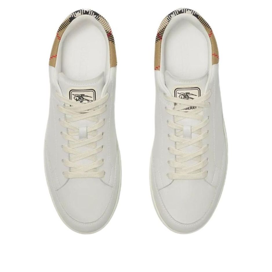 Burberry 26 Leather Set Sneakers 'White Sand Beige' 81188501