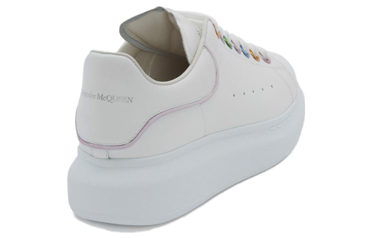 (WMNS) Alexander McQueen Oversized Sneakers 'White Metalic Eyelets' 685671WIB9W9035