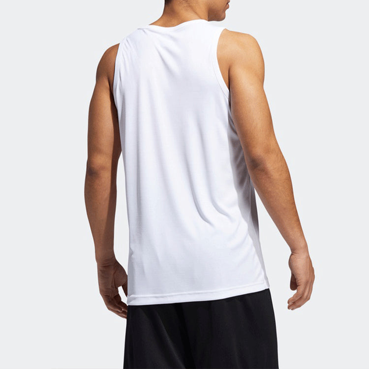 adidas Printing Logo Basketball Sports Vest White EJ5612