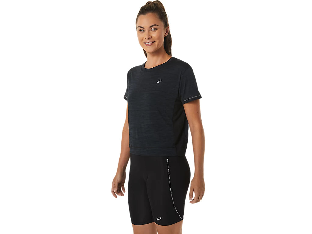 (WMNS) ASICS Race Crop Top 'Performance Black Charcoal Grey'  2012C294-002
