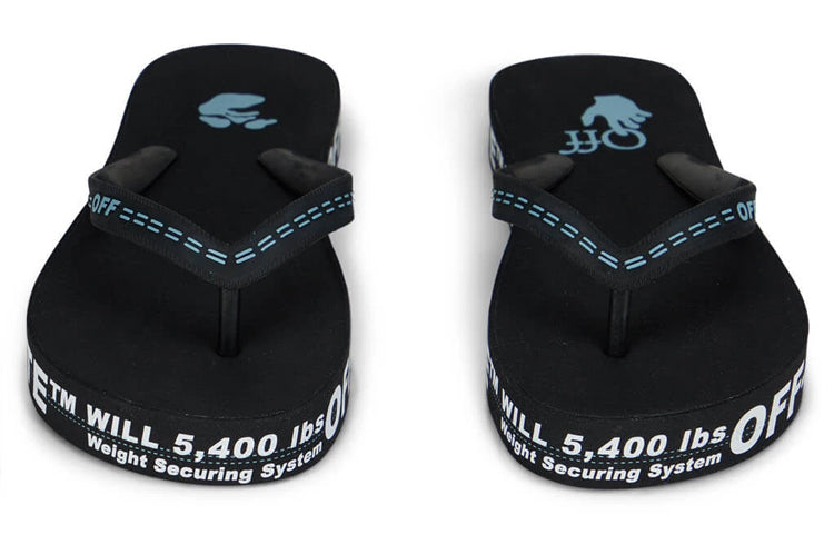Off-White Industrial Flip Flops 'Weight Securing System - Black' OMIC002R21MAT0011001