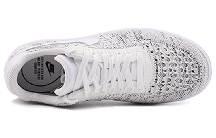 (WMNS) Nike Air Force 1 Flyknit Low 'Summit White Grey' 820256-103