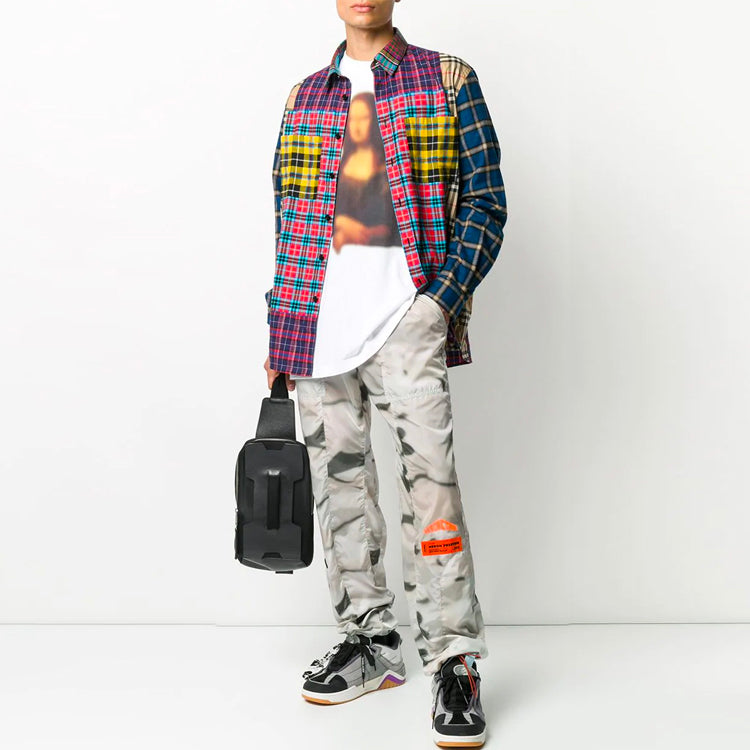 Off-White FW20 Mona Lisa Applique Tee Men's White OMAA038F20FAB0140101