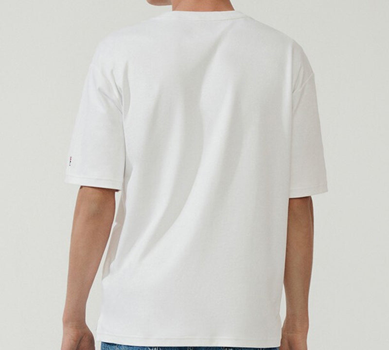 FILA Panda Loose Short Sleeve White F11M018121F-WT
