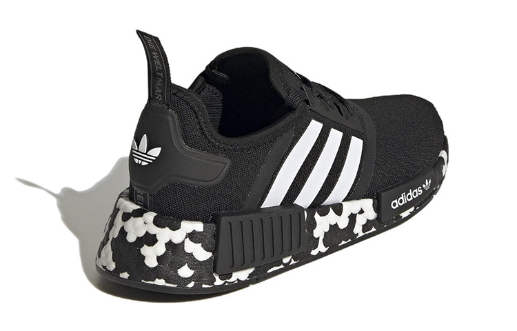 (GS) adidas originals NMD_R1 'Black White' GW9594