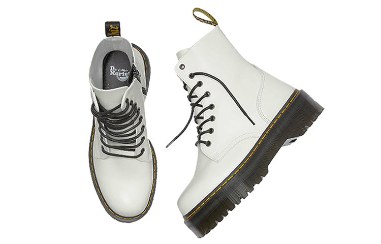 Dr. Martens Jadon Smooth Leather Platform Boot 'White' 15265100