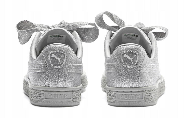 PUMA BASKET HEART HOLIDAY GLAMOUR JR 'Silver' 367630-03