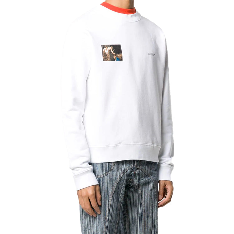 Off-White FW20 Caravaggio Angel Sweatershirt OMBA025E20FLE0050110