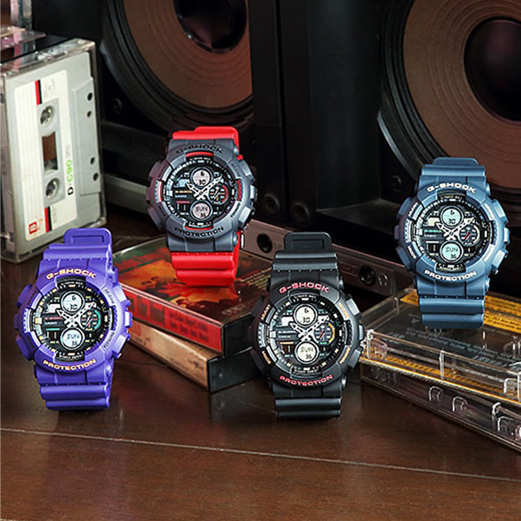 CASIO G-Shock Analog-Digital 'Purple' GA-140-6A