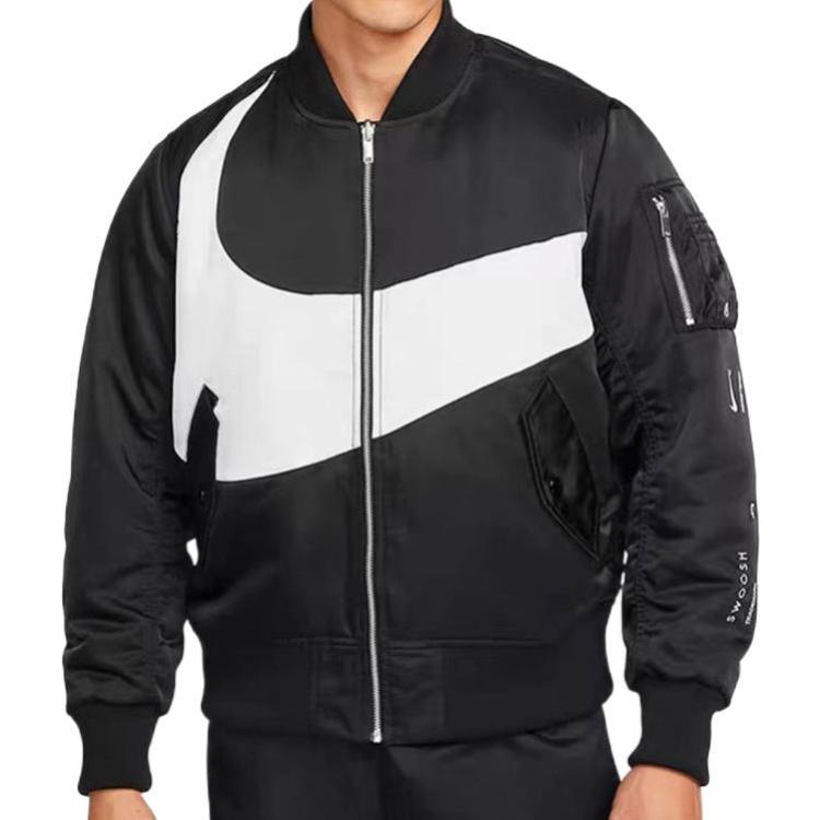Nike big swoosh bomber jacket 'Black' DR7021-010