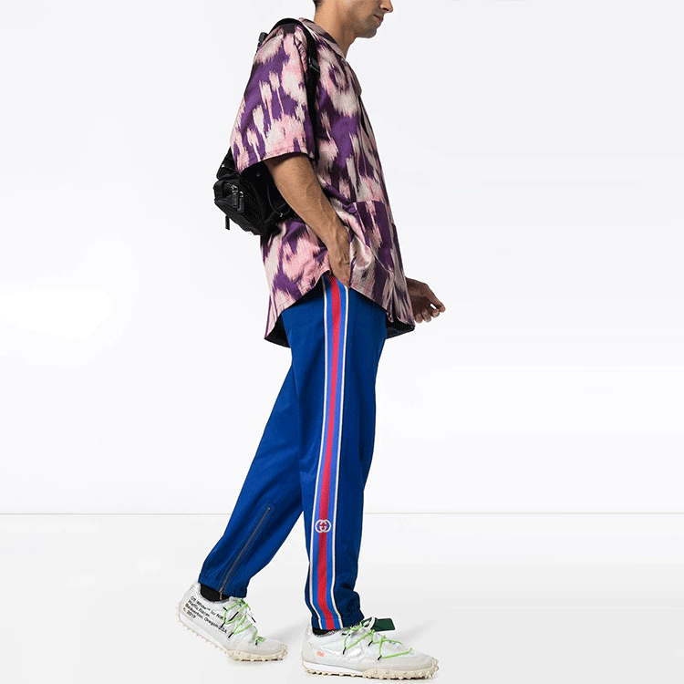 Gucci Side-Stripe Track Pants 'Blue' 604187-XDA1R-4327
