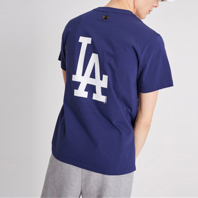 MLB LA Dodgers Los Angeles Dodgers Back Big Sign Short Sleeve Unisex Navy Blue 31TSS3931-07N