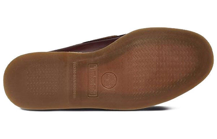 Timberland Leather Handmade Boat Shoes Brown 25077