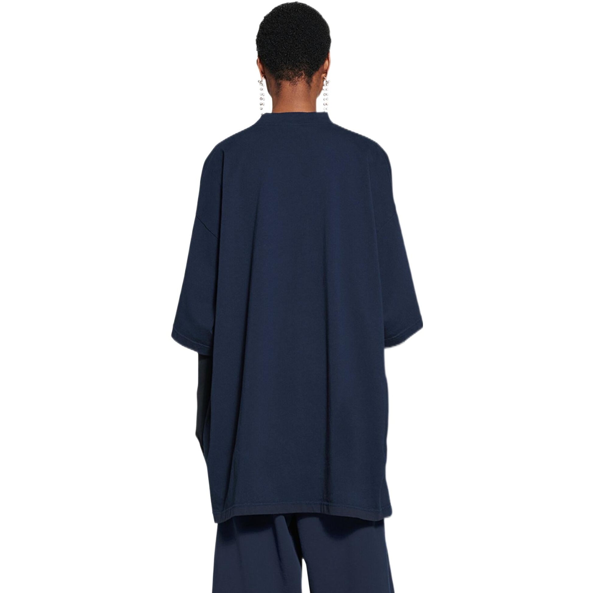 Balenciaga x adidas Oversized T-Shirt 'Navy' 731769TNVA64356