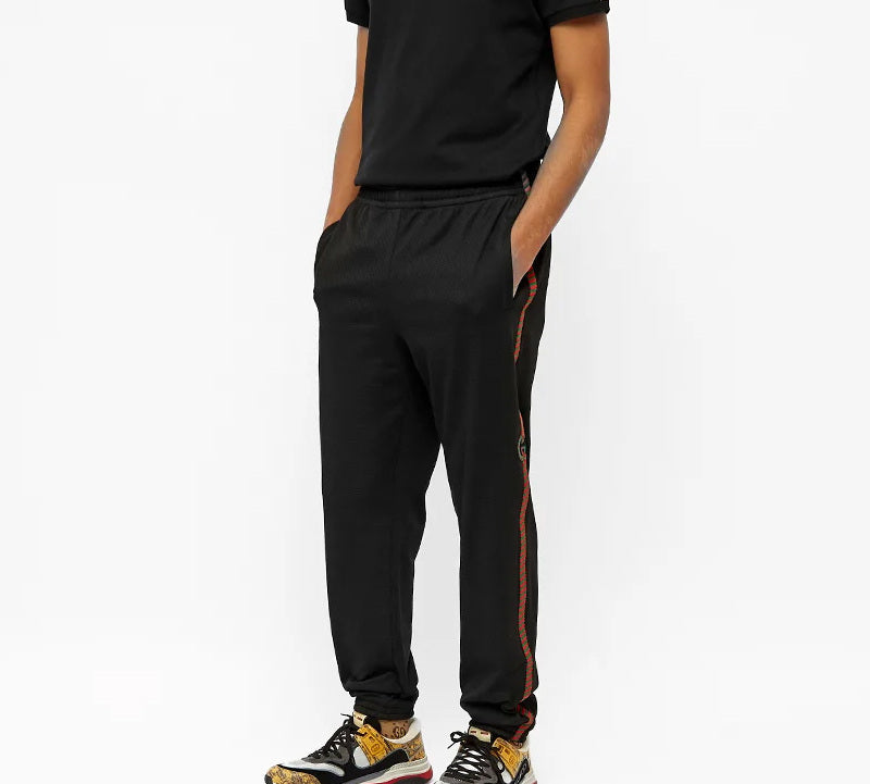 Gucci Airtex Rope Taped GG Logo Track Pant 'Black/Multicolor' 599356-XJB1N-1082