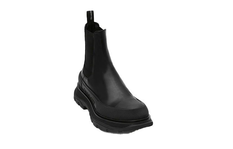 Alexander McQueen Tread Slick Ankle Boot 'Black Silver' 634617WHZ611081