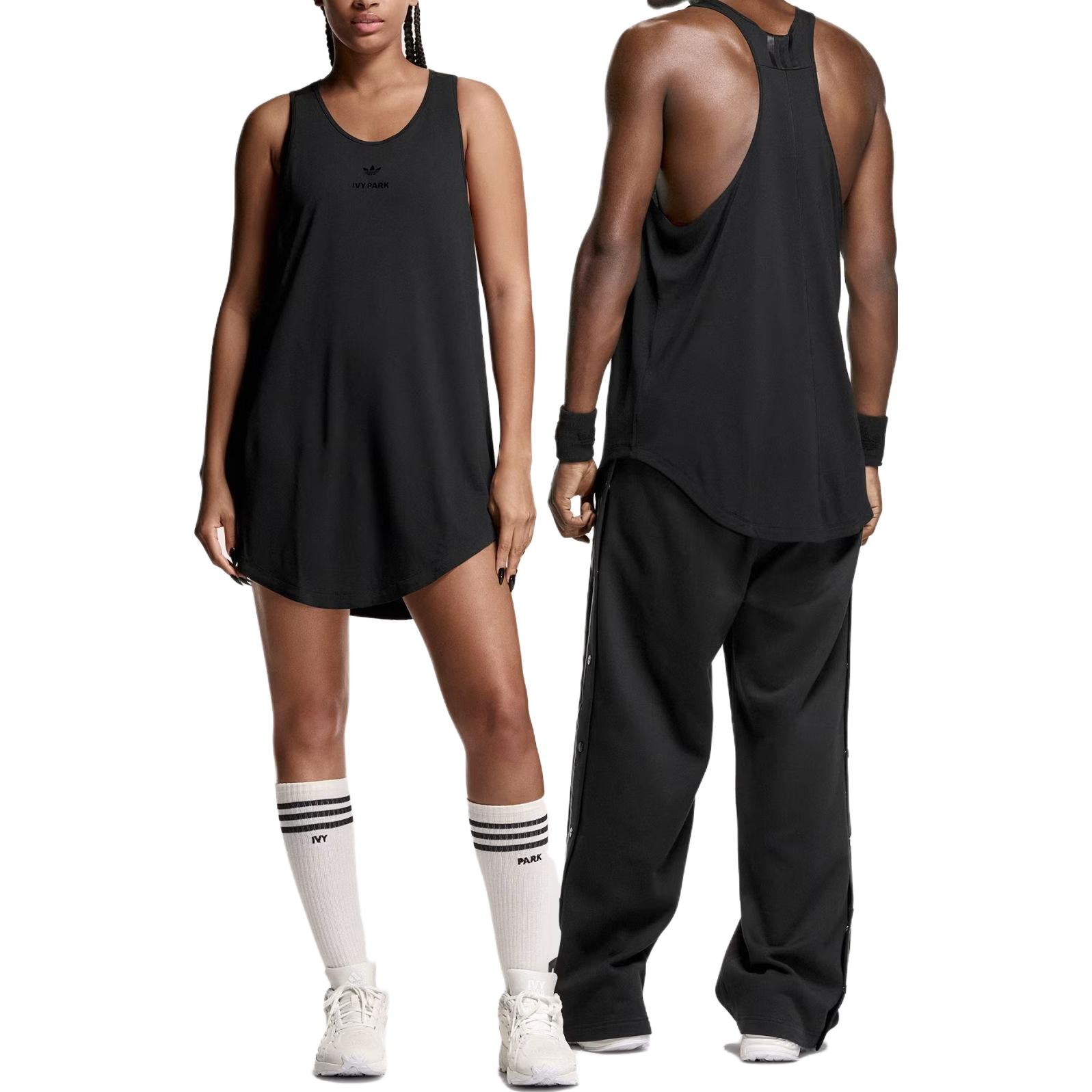 adidas IVY PARK Racerback Tank Top 'Black' IK9627