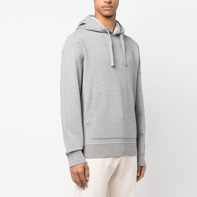 STONE ISLAND Garment Dyed Popover Hoodie 'Grey Marl' 101564151-A0M64