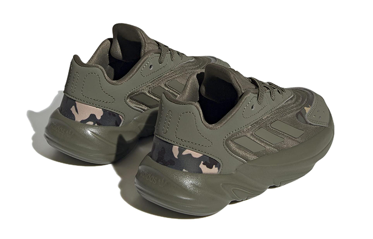 (GS) adidas Ozelia Shoes 'Olive Strata Camo' HQ1608