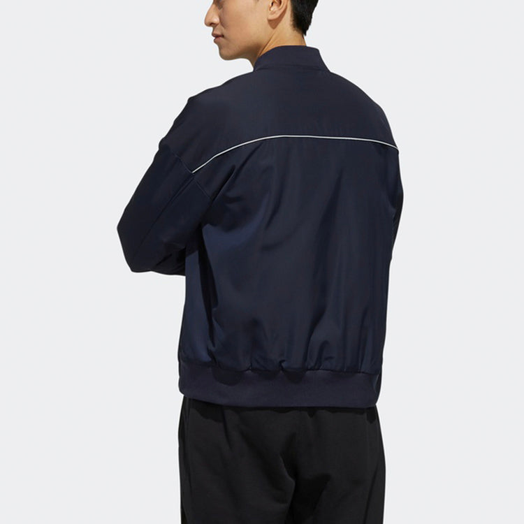 adidas logo Printing Reflective Casual Sports Jacket Blue FJ0171
