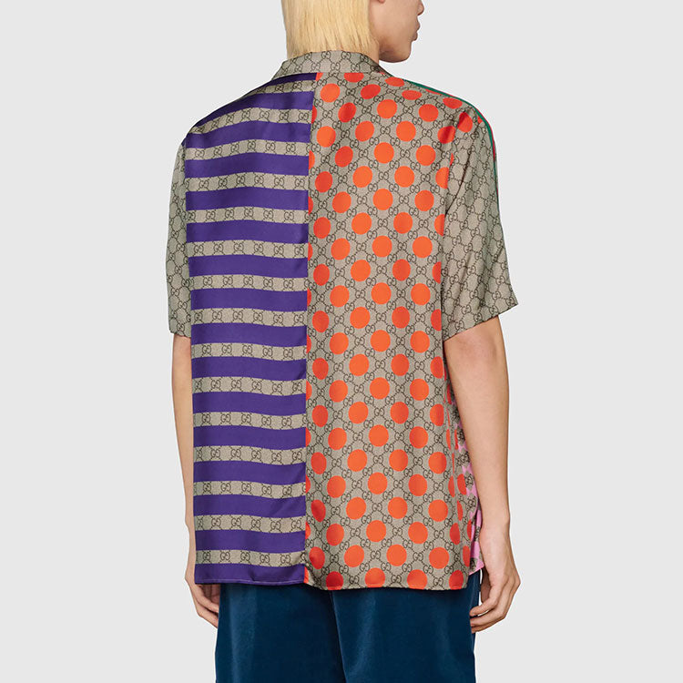 Gucci Geometric GG Print Bowling Shirt 'Mukticolor' 681207-ZAIDF-9724