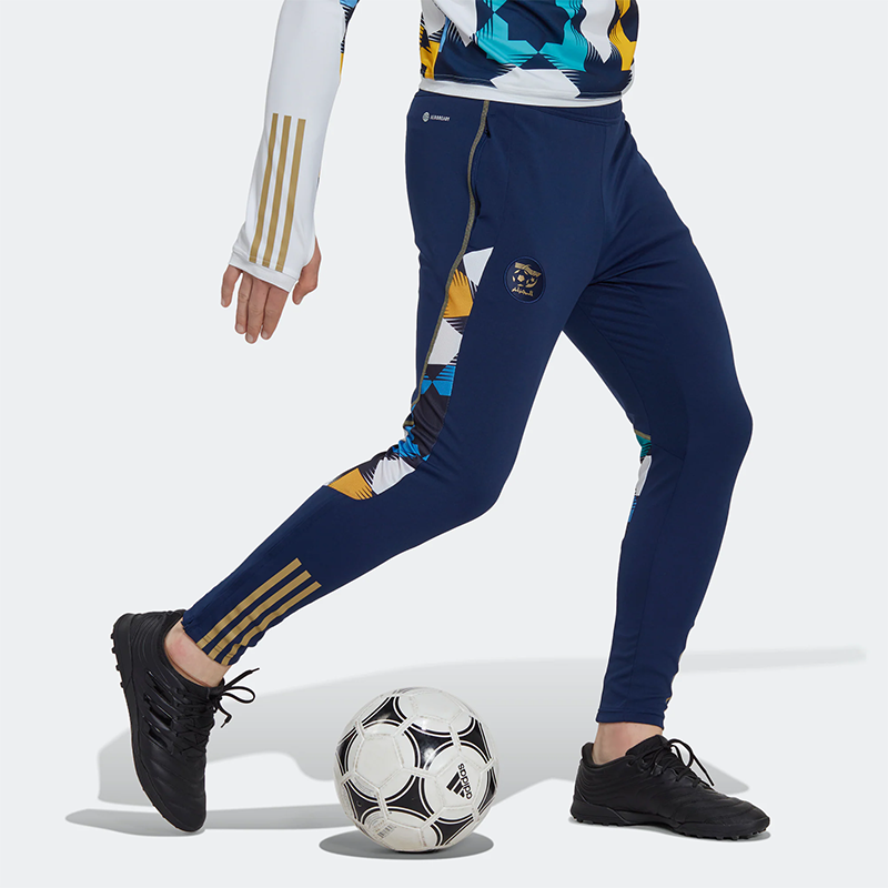 adidas Stripe  Zipper Bundle Feet Sports Pants  Men's Navy Blue HF1462