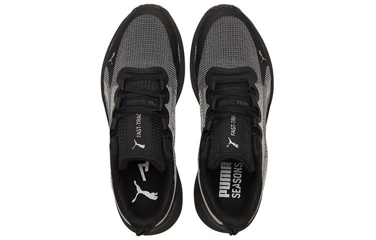 (WMNS) PUMA Fast-Trac Nitro 'Black Metallic Silver' 377046-01