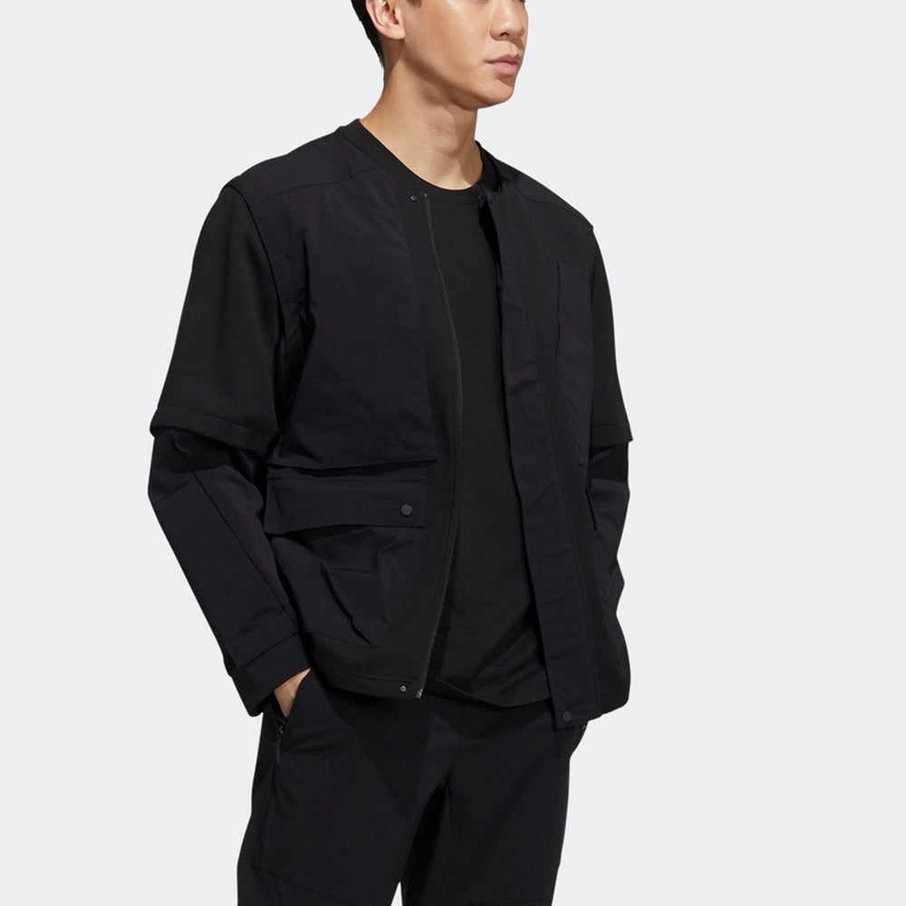 adidas Th Mimo Mix Jkt Sports Stylish Logo Jacket Black H40219