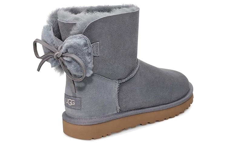 (WMNS) UGG Classic Double Bow Mini 'Geyser' 1103652-GYS