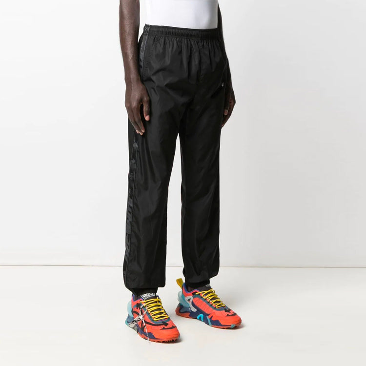 Off-White SS21 Logo Printing Sports Pants Version Black OMCJ001S21FAB0011001