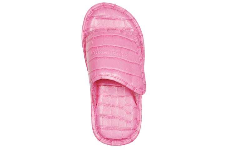 (WMNS) Balenciaga Home Crocodile Pattern Calfskin Mules Pink 616716WA9D76842
