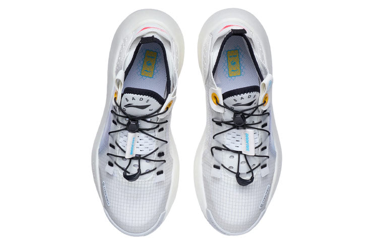(WMNS) Li-Ning Badfive Dazzle mid 'White Blue' AGBR042-1