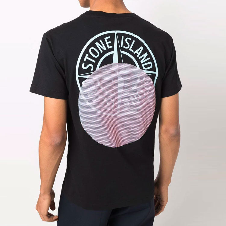 STONE ISLAND Tricromia Three Print T-shirt 'Black' 76152NS94-V0029
