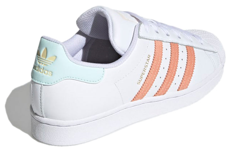 (WMNS) adidas Originals Superstar 'White Pink Blue' H03907