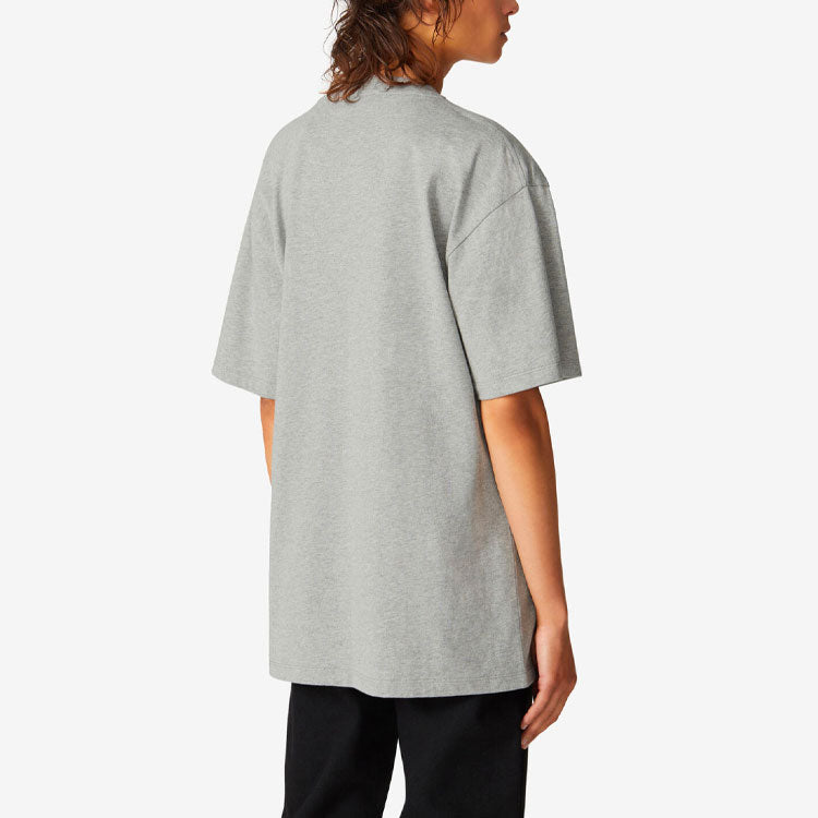 KENZO SS21 Tiger Head Pattern Printing Round Neck Pullover Short Sleeve Gray FA62TS9914V4-94