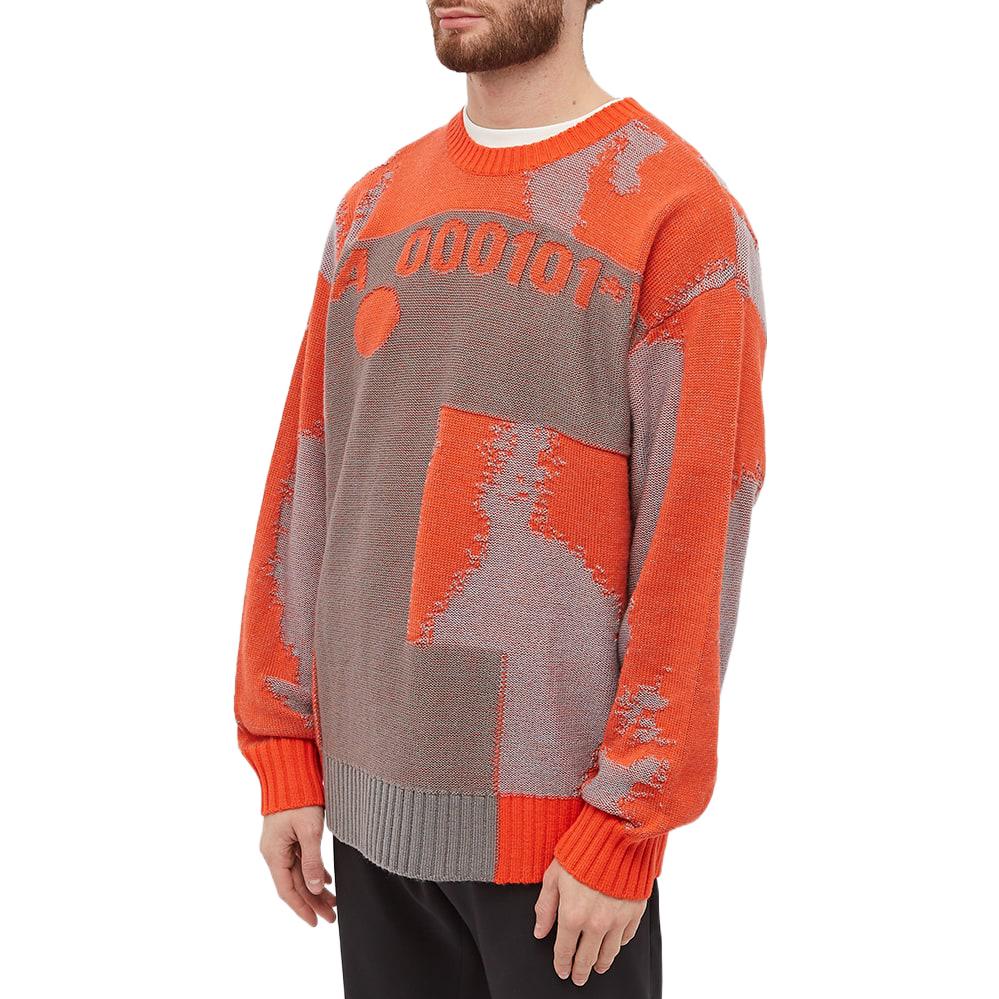 A-COLD-WALL* Erosion Oversized Crew Knit 'Volt Red' ACWMK077-RD