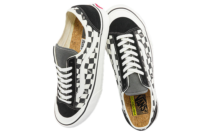Vans Style 136 Decon Vr3 SF Casual Low Top Skateboarding Shoes Unisex Black White Grid  VN0A4BX91KP