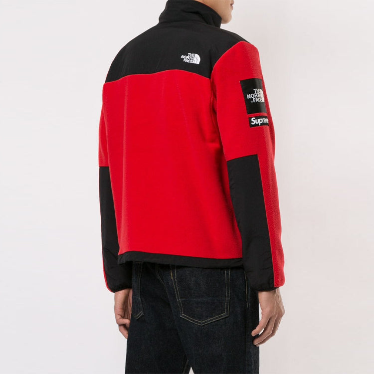 Supreme SS19 x The North Face Arc Logo Denali Fleece Jacket Red SUP-SS19-547