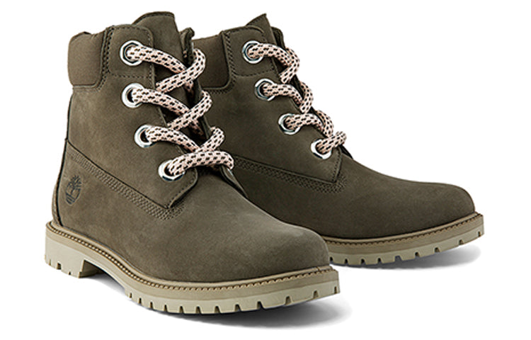 (WMNS) Timberland 6 Inch Premium Waterproof Wide Fit Boot 'Olive Nubuck' A2J5N