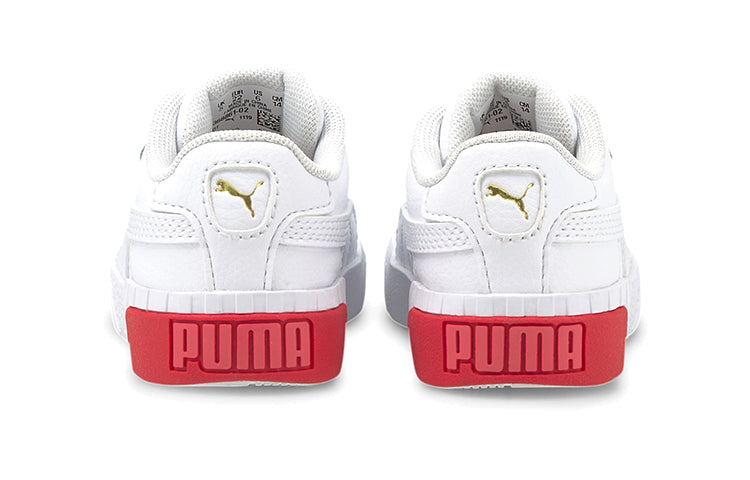 (TD) PUMA Cali Casual Board Shoes White/Red 368861-02