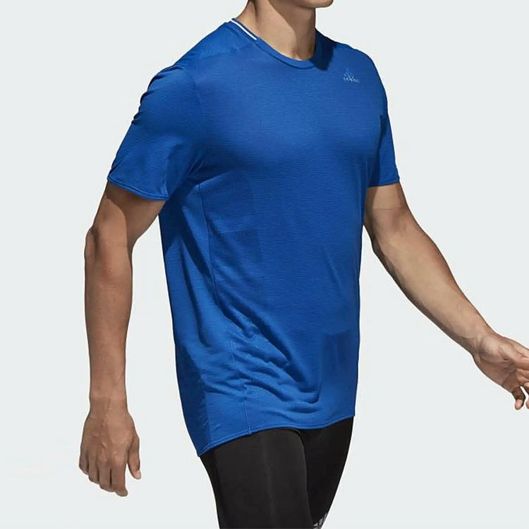 Men's adidas Running Short Sleeve Blue T-Shirt BQ7272