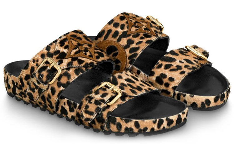 (WMNS) LOUIS VUITTON LV Bom Dia Sandals 'Brown' 1A5N21
